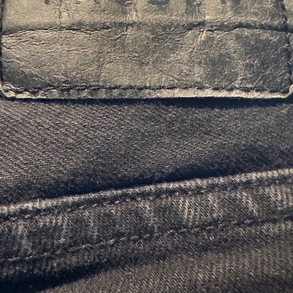 PacSun Black Straight Leg Jeans with Raw Hems - Picture 4 of 7